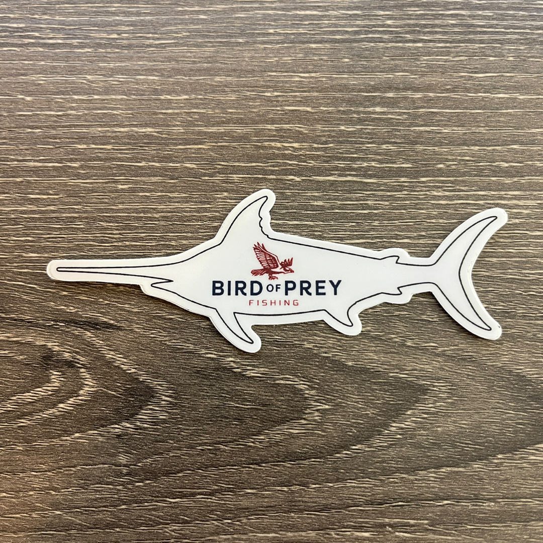 4" Swordfish Sticker