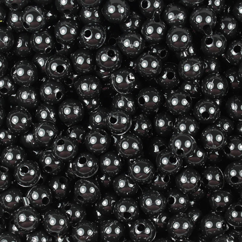 Obsidian Pompano Beads (25 Pack)