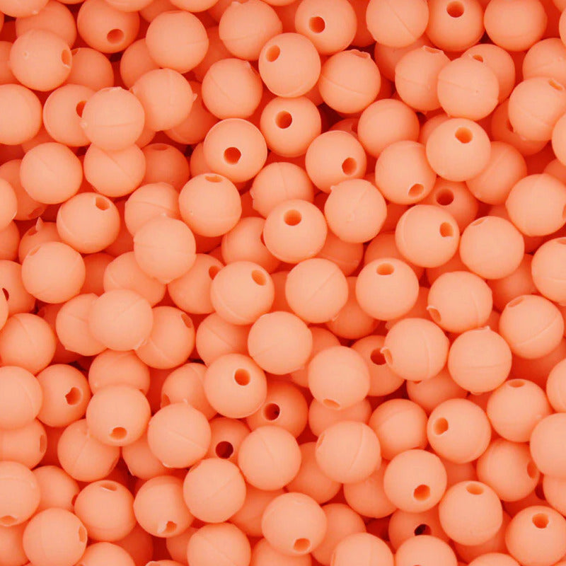 Peach Matte Pompano Beads (25 Pack)
