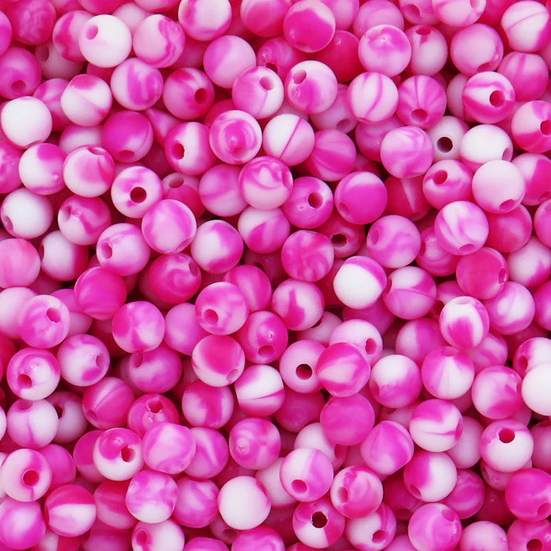 Pink Marble Pompano Beads (25 Pack)